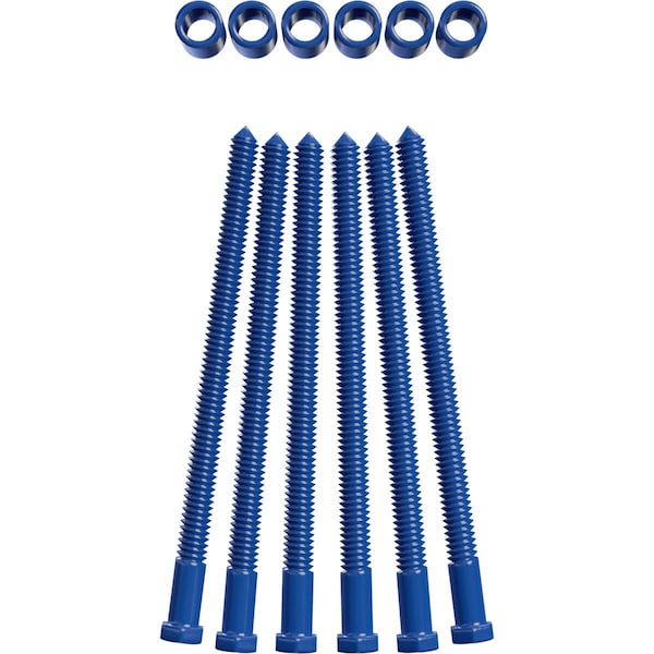 Ekena Millwork Premium 1 1/4" Barn Door Flat Track Extension Hardware for 2 1/4" Door, Blue Ribbon GB60015EXXBR - main